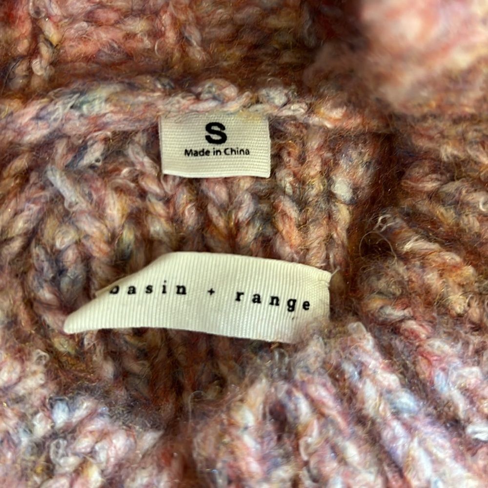 Basin + Range Cozy Mockneck Knit Sweater Small - Picture 12 of 13